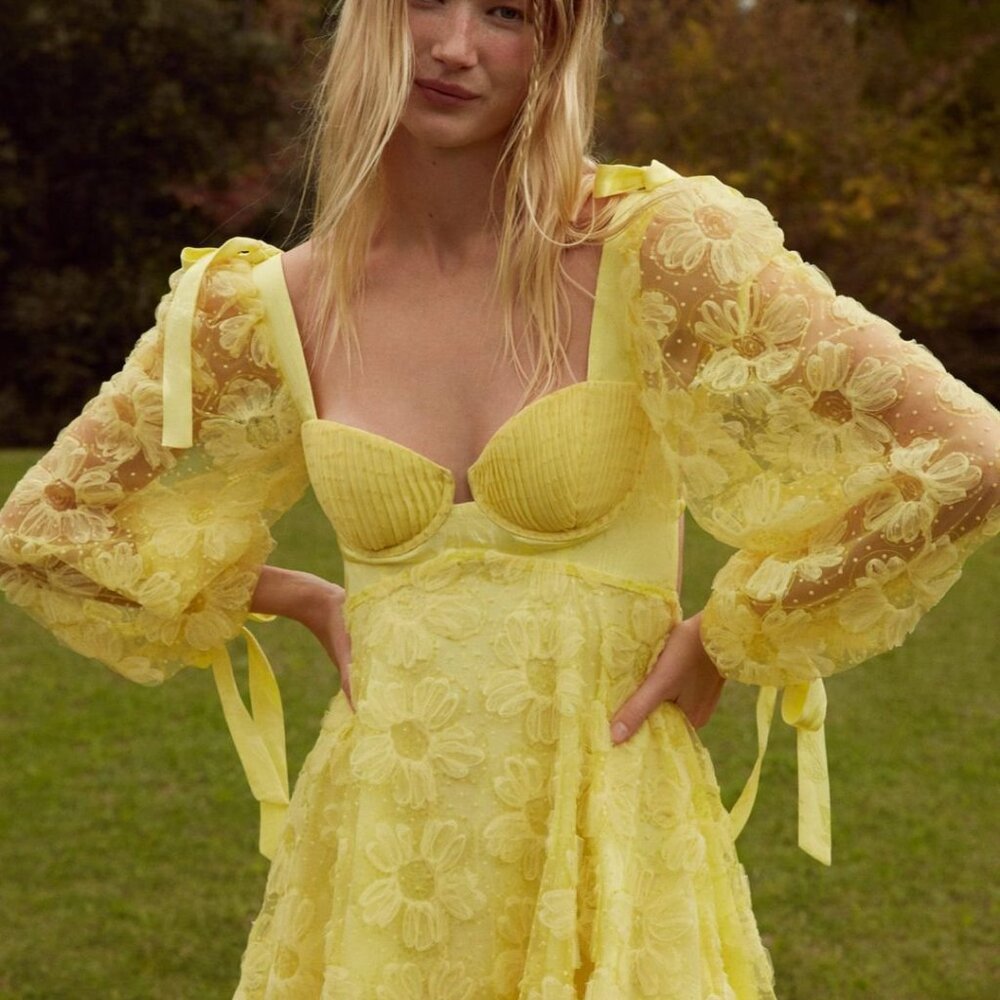 For Love and Lemons Kierston mini dress XS